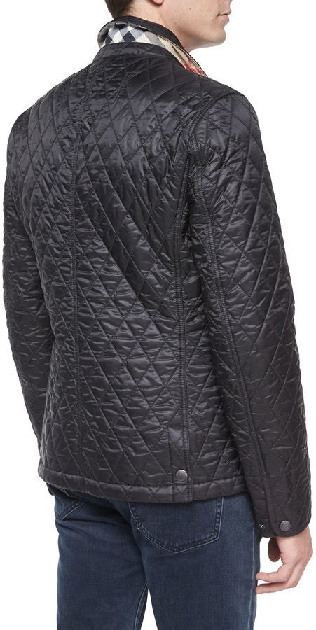 Burberry Howe Quilted Sport Jacket, Black 